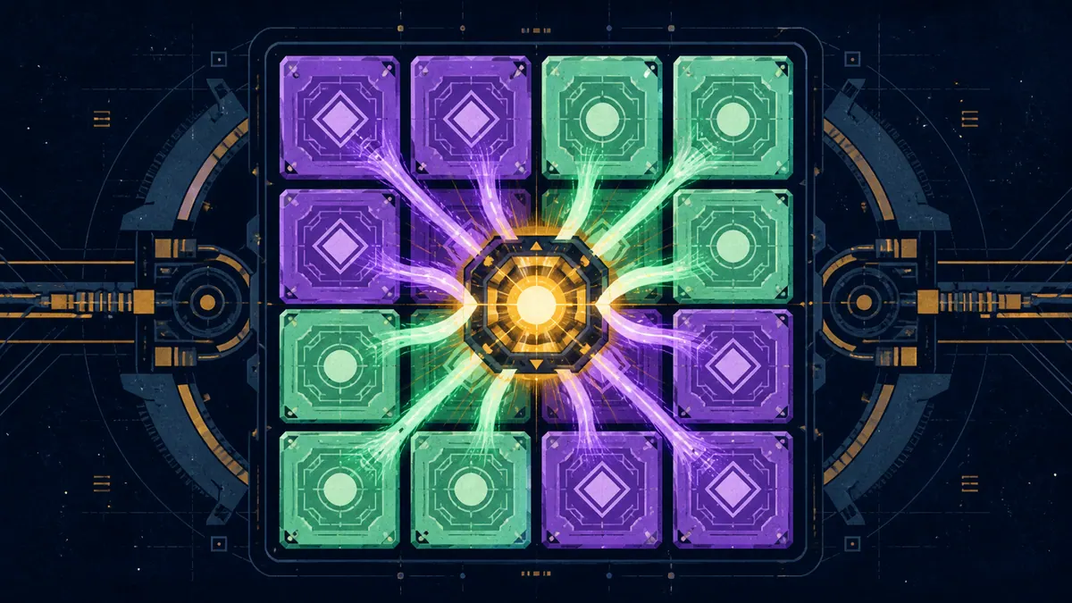 Original cover illustration for Fusion Grid