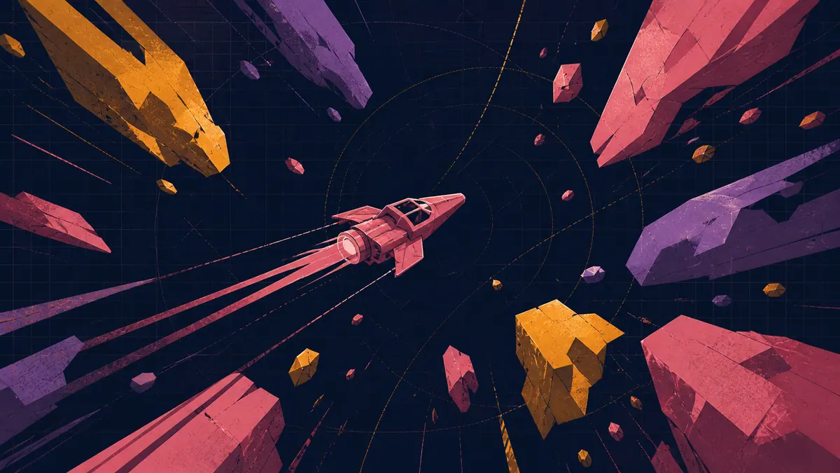 Original cover illustration for Meteor Dodger