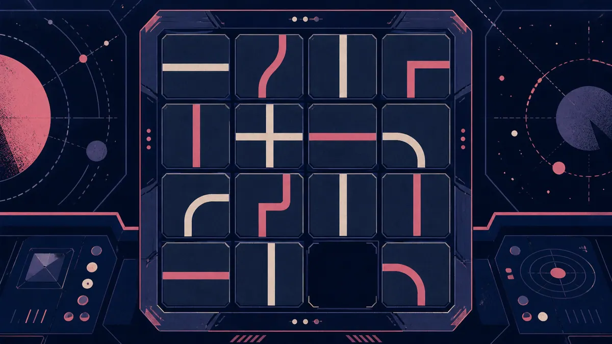 Original cover illustration for Tile Shift